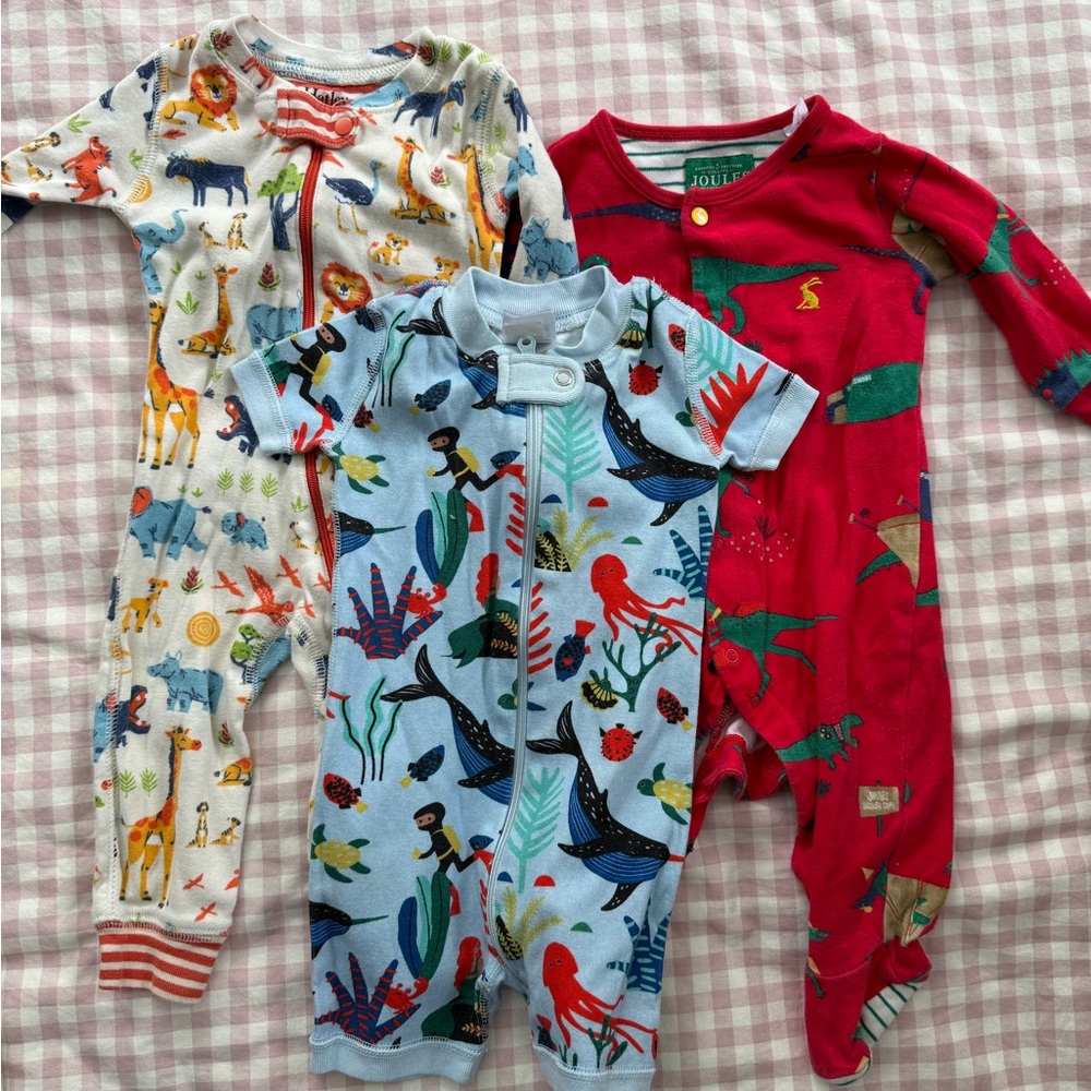 Joules, Hanna Anderson and Hatley Pajama Set - Multicolor bright prints